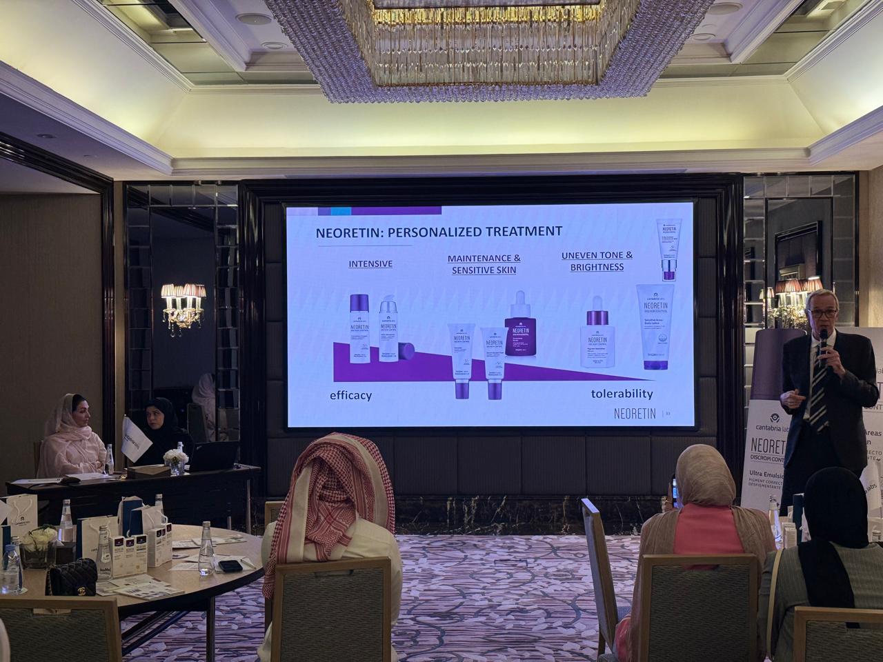 ليلة سعودية مشرقة في الرياض: فعالية علمية رائدة تسلّط الضوء على مستقبل علاجات التصبغات الجلدية في المملكة — slide 41