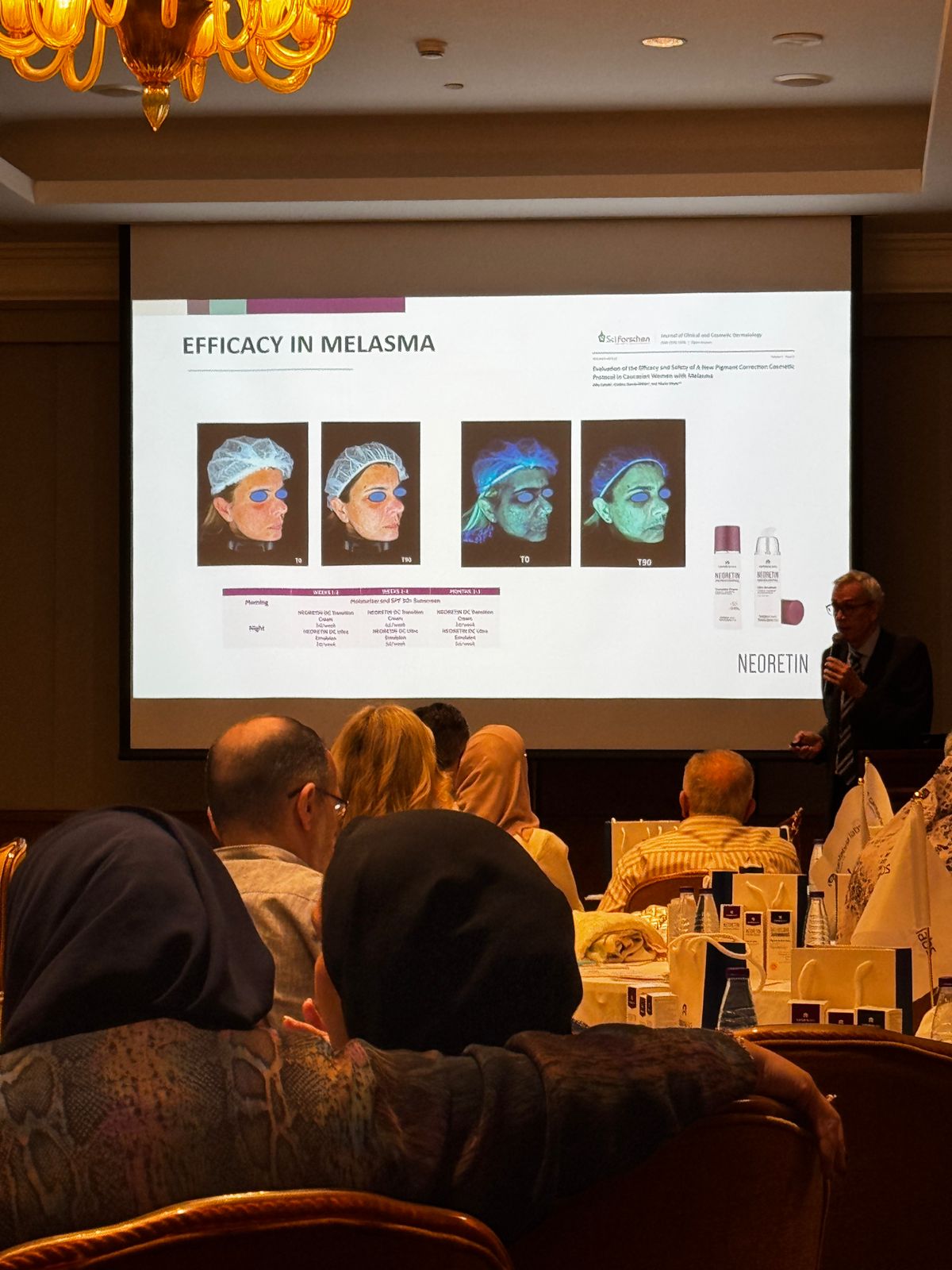 ليلة سعودية مشرقة في الخبر: العلم والابتكار يجتمعان لتسليط الضوء على أحدث تقنيات علاج التصبغات الجلدية — slide 19